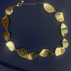 Silver unique circles necklace